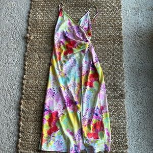 Urban Outfitters | Colorful Midi Slit Dress